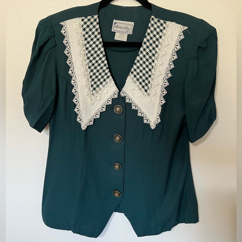 Vintage Emerald Blouse
